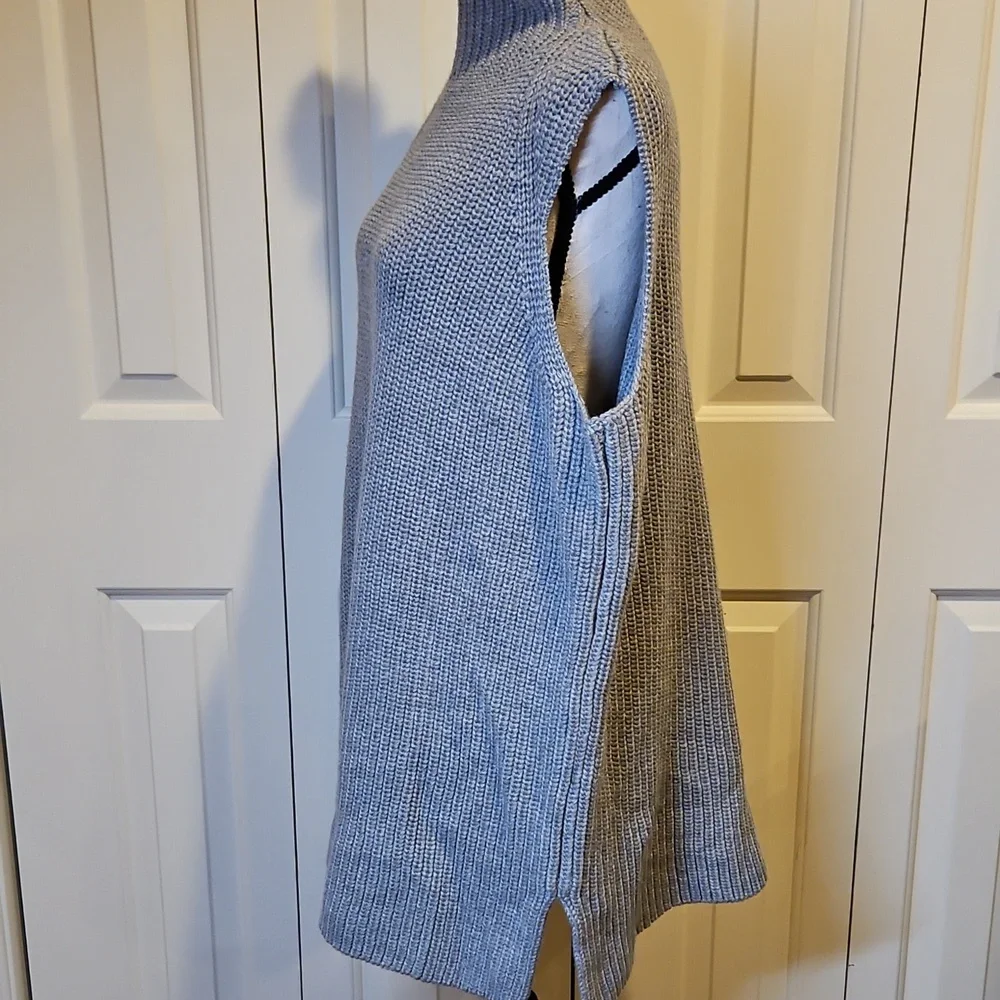 Martha Stewart Gray Sleeveless Knit Tunic Large Like New - Picture 6 of 10